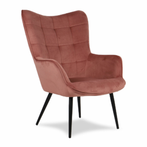 Velvet Armchair Pink