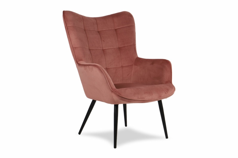 Velvet Armchair Pink