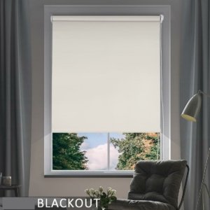 Blackout Roller Blind Ivory 80x160
