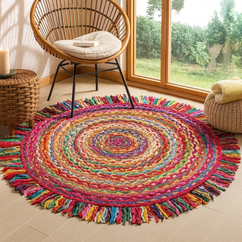 Rug Rustic Round