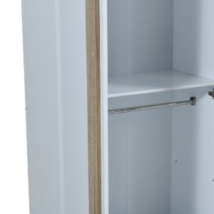Wardrobe 3door Oak White