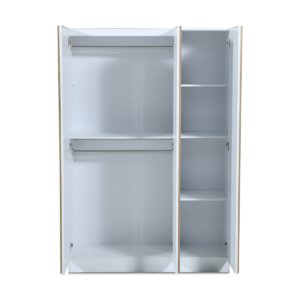 Wardrobe 3door Oak White
