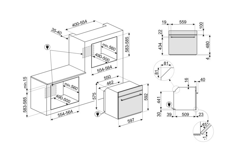 Smeg Oven SF800PO Cream