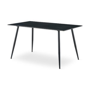 Dining Table Black+black Legs