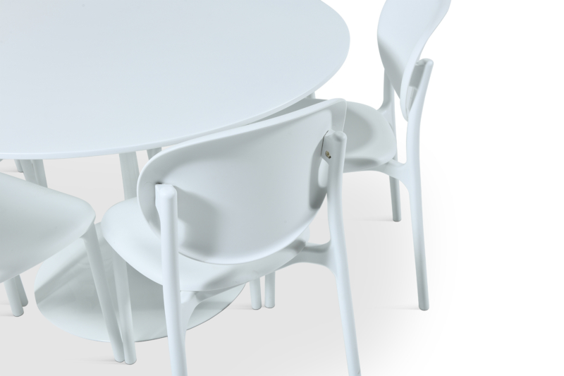 DINING SET 1+6 W-02 White