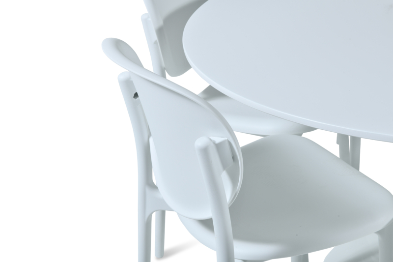 DINING SET 1+6 W-02 White