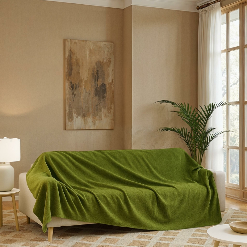 Polyester Chenille Throw