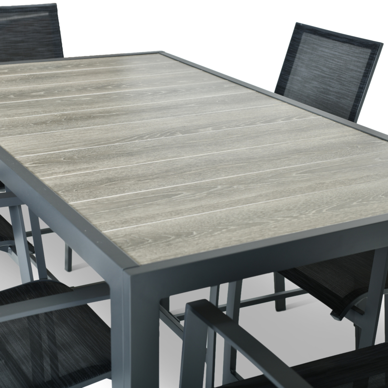 Gunmetal Outdoor Bar Set