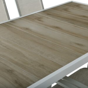 Outdoor Dining Set 9 White