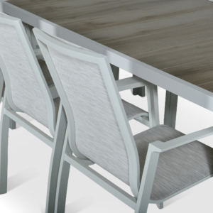 Outdoor Dining Set 9 White