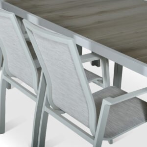 Outdoor Dining Set 9 White