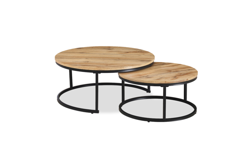 Oak Coffee Table Set